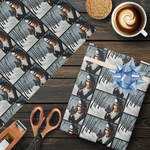 Victoriaanse Steampunk Winter Libelle Sleutel Goti Cadeaupapier