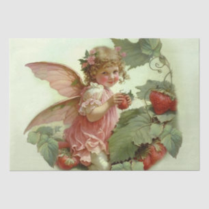 Victoriaanse “Strawberry Fairy” Tissuepapier