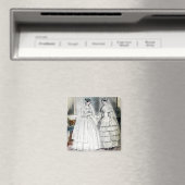 Victoriaanse Trouwjurk Twee Vrouwen Magneet (Insitu (Vaatwasser))