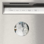 Victoriaanse Trouwjurk Twee Vrouwen Magneet (Insitu (Vaatwasser))