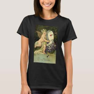 Victoriaanse Valentijnsdag, Vintage engel Liefdes T-shirt