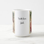 Victoriaanse vrouw met roze rozen koffiemok (Center)