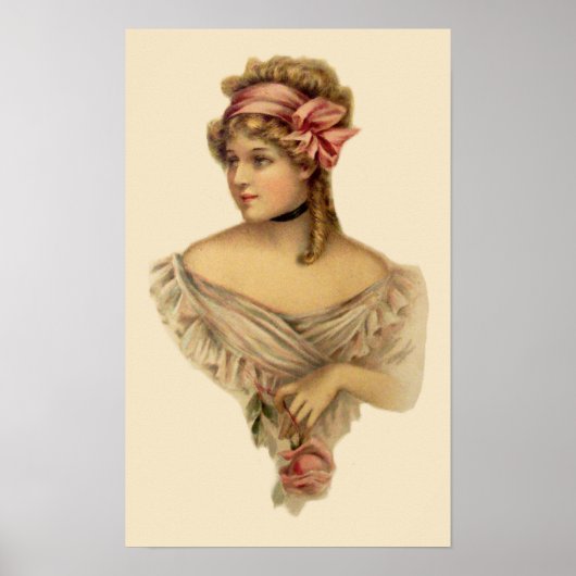 Victoriaanse vrouw poster (Voorkant)