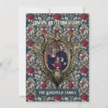 Victoriaanse Winterbes Ornament Familie Gothmas