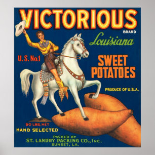 Victoriaanse zoete aardappelen poster