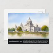 Victorial Memorial Kolkata Waterverf schilderijen Briefkaart (Voorkant / Achterkant)