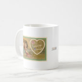 Victorian A Valentine Message 2 Girls Mugs (Devant gauche)