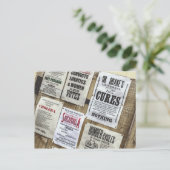 Victorian Advertising Briefkaart (Staand voorkant)