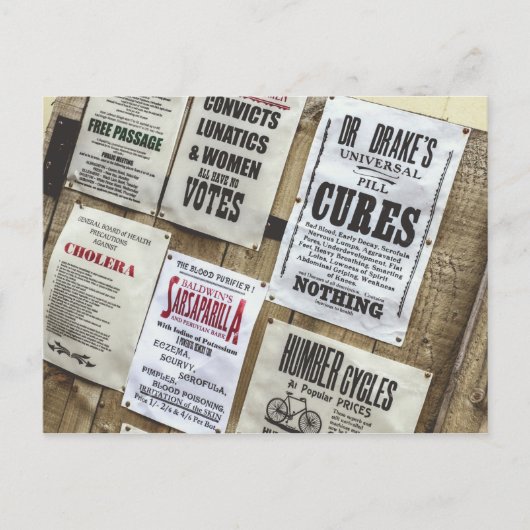 Victorian Advertising Briefkaart (Voorkant)