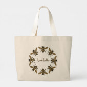 Victorian Bee Wreath Double Personnaliser le Sac f (Dos)