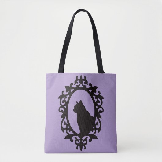 Victorian Cat Gothic Tote Bag (Devant)