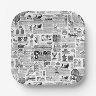 victorian catalog black white antique toile papieren bordje