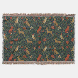 Victorian Christmas Animal & Botanical  Deken