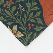 Victorian Christmas Animal & Botanical  Fleece Deken (Hoek)