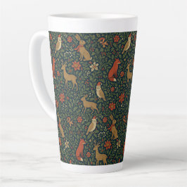 Victorian Christmas Animal & Botanical  Latte Mok