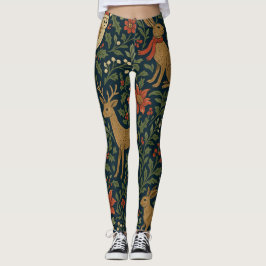 Victorian Christmas Animal & Botanical  Leggings