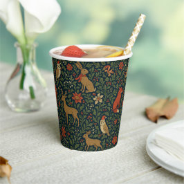 Victorian Christmas Animal & Botanical  Papieren Bekers