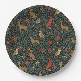 Victorian Christmas Animal & Botanical  Papieren Bordje