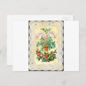 Victorian Christmas Card Feestdagenkaart (Voorkant / Achterkant)