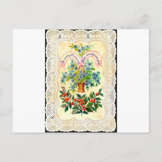 Victorian Christmas Card Feestdagenkaart (Voorkant)