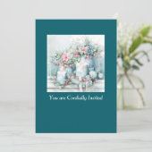 Victorian Christmas Celebration Invitation (Debout devant)