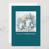 Victorian Christmas Celebration Invitation (Devant / Derrière)