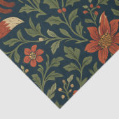 Victorian Christmas Floral Tissuepapier (Detail)