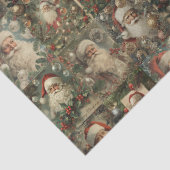 Victorian Christmas & Retro Santa Collage Tissuepapier (Detail)