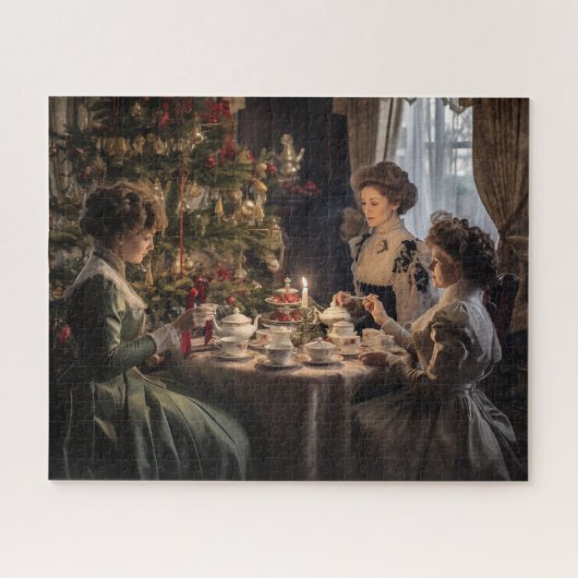 Victorian Christmas Tea Party Legpuzzel (Horizontaal)