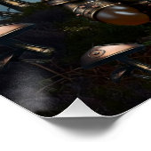 Victorian Clockwork Gummy Bear Mechanical Raven Perfect Poster (Hoek)