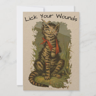 Victorian Era Funny Chat Get Well Card Modèle