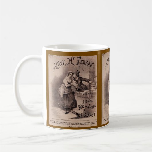 Victorian Era Music Themed Mug (Gauche)