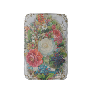 Victorian Era Valentine's Card, Floral Bouquet Badmat