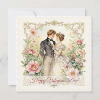 Victorian Floral Romance – Valentine’s Day Card Feestdagenkaart