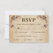 Victorian Floral Wedding RSVP (Devant)