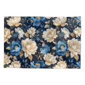 Victorian flowers Blue Kussensloop (Achterkant)