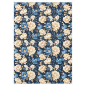 Victorian Flowers Blue Tafelkleed (Voorkant)