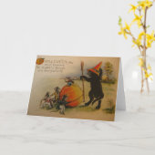 Victorian Frightful Things Carte de voeux Hallowee (Fleur jaune)
