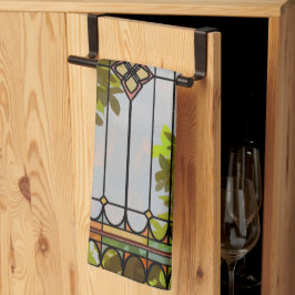 Victorian Garden Stained glass Window Curtain Theedoek