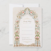 Victorian Garden Wedding RSVP Invitation Card (Devant)