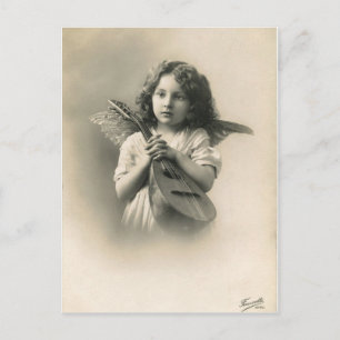 Victorian Girl Angel Postcard Briefkaart