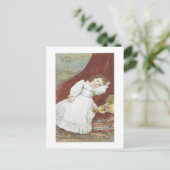 Victorian Girl avec sa carte postale de poupée (Debout devant)