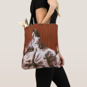 Victorian Girl En Blanc Tout Sur Le Sac D'Impressi (De près)