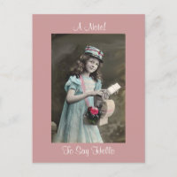Victorian Girl Tous Habillé ! Carte postale
