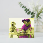 Victorian Girl with Doll Carte postale (Debout devant)