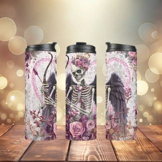 Victorian Gothic Cupid Thermal Tumbler Thermosbeker