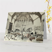 Victorian Gym Kaart (Gele Bloem)