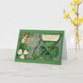 Victorian Irish Memories Carte Saint Patrick's Day (Fleur jaune)