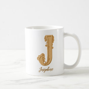 Victorian J nom initial Coffee Mug