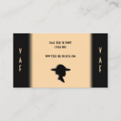 Victorian Lady Champagne Carte de visite (Dos)